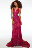 Alyce Paris Prom Dress in Raspberry 