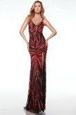 Alyce Paris Prom Dress in Black/Flame