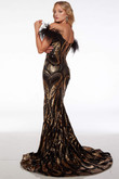 Alyce Paris Prom Dress in Black/Gold