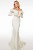 Alyce Paris Prom Dress in Diamond White 