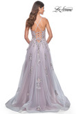 La Femme Prom Dress in Lavender/Gray 