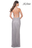 La Femme Prom Dress in Silver