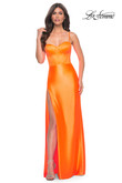 La Femme Prom Dress in Bright Orange 
