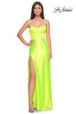 La Femme Prom Dress in Bright Green
