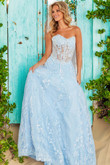 Sky Blue Princess A-line Jovani Prom Dress JVN12254