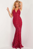 Jovani Prom Dress in Raspberry 