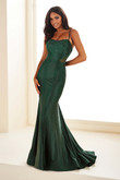emerald sleeveless prom dress Ellie Wilde EW36013