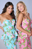 Rose and Blue floral dresses Tiffany 16140 