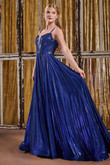 Royal blue Tiffany 16189 dress with stones 