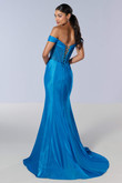 Lace-Up back peacock Tiffany 16193 dress