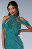 Tiffany 16207 Jade beaded dress 