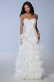white Tiffany 16234 mermaid dress
