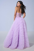 Lilac dress with Lace-up Back Tiffany 16252
