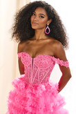 Dress by Ellie Wilde EW36201 with off shoulders