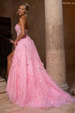 Back of the dress Rachel Allan 70724 with zipper 