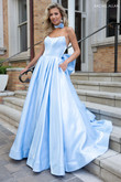 Powder blue Rachel Allan 70781 ball gown dress