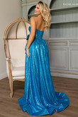 Blue sequined dress Rachel Allan 70791