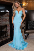 Aqua glittery dress by Rachel Allan 70802