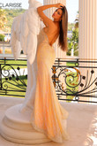 Clarisse 810703 prom dress with lace-up back