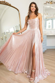 Blush Rachel Allan 70861 dress with slit