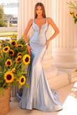 Steel blue Clarisse 811139 fitted dress