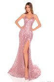 Rose Gold Amarra 88290 prom dress