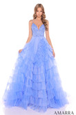 Periwinkle Amarra 88296 dress with beaded bodice 