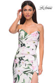 Pink Strapless Sweetheart Bodice Multi La Femme 32752