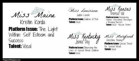 2014 Miss America Pageant Contestants: Part 4