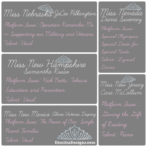 2014 Miss America Pageant Contestants: Part 6