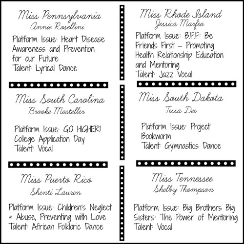 2014 Miss America Pageant Contestants: Part 8