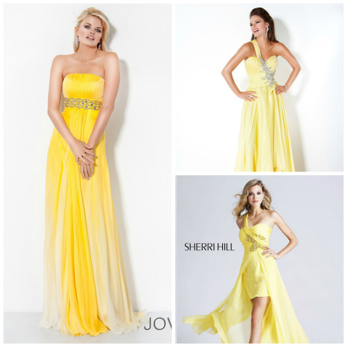 Pageant Designs Features the Latest Trends in Yellow Pageant Gowns