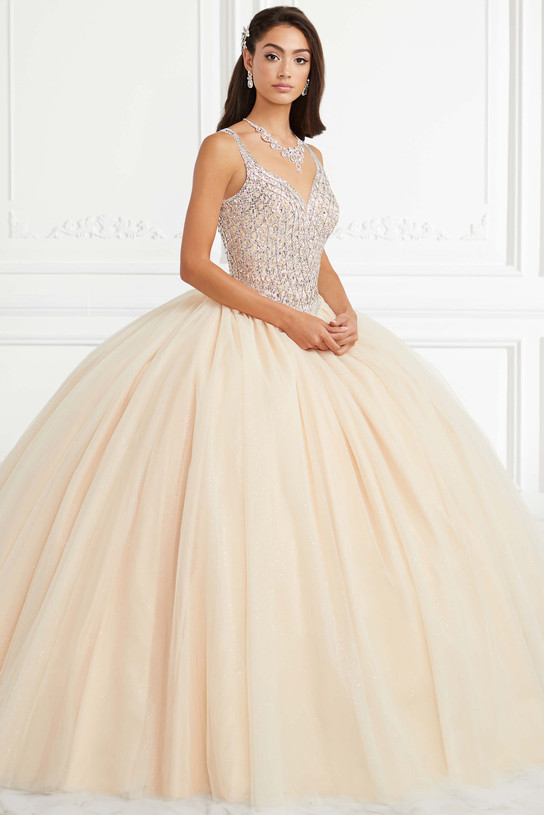 criss cross back quinceanera dress by fiesta gowns 56392