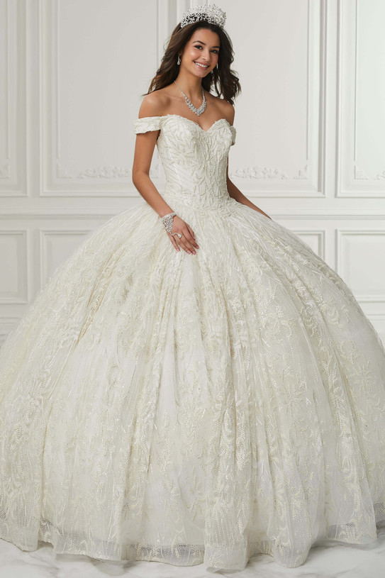 Off the Shoulder Quinceanera Collection Ball Gown