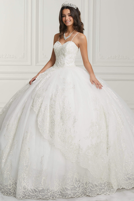Spaghetti Straps Quinceanera Collection Ball Gown