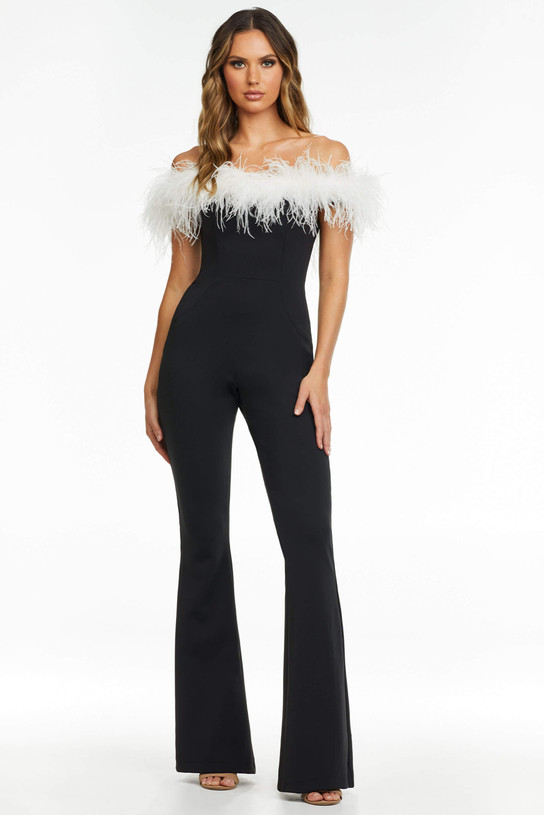 Flare-Leg Pants Prom Jumpsuit by Ashley Lauren 11100