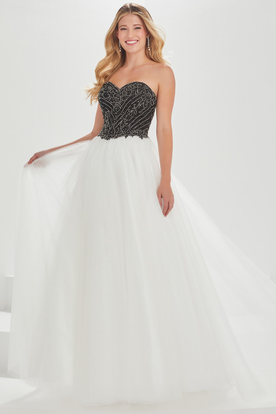 Tulle Beaded Tiffany Designs Prom Dress 16010