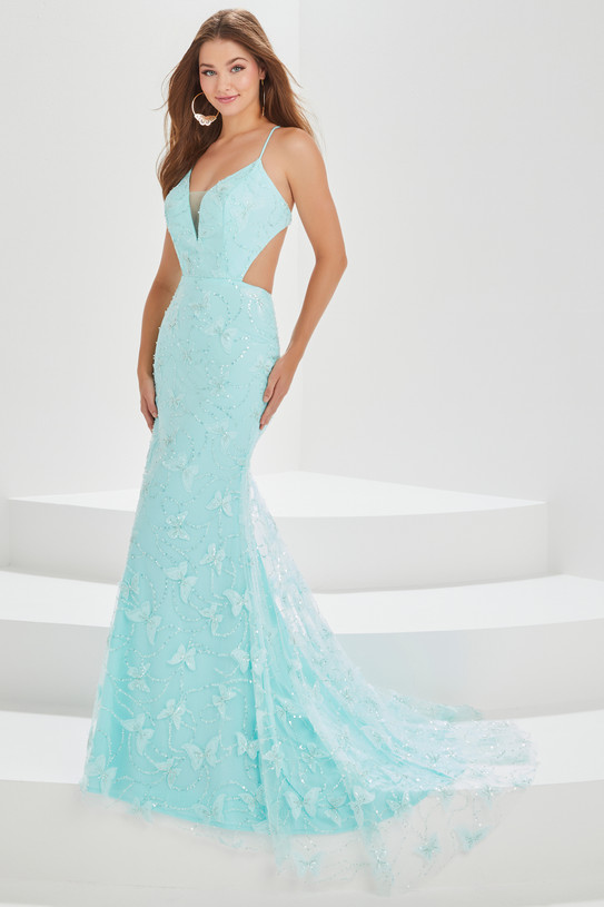 Lace Fitted Tiffany Designs Prom Dress 16013
