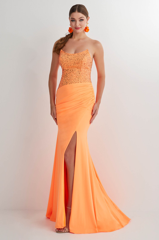 Pleated Trumpet Studio 17 Prom Dress 12899