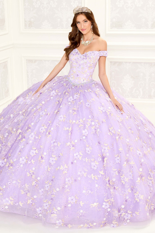 Glitter Lace Princesa by Ariana Vara Quinceanera Dress PR30084