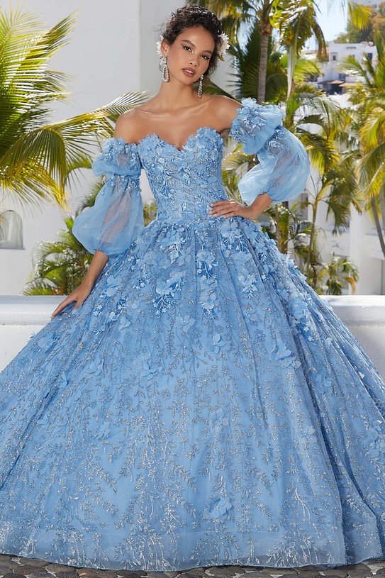 3D Floral Vizcaya by Morilee Quinceanera Dress 89353