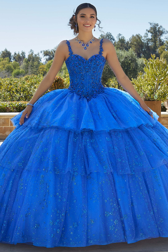 Glitter Tulle Vizcaya by Morilee Quinceanera Dress 89428