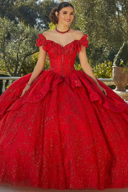 Butterfly Beaded Vizcaya by Morilee Quinceanera Dress 89431