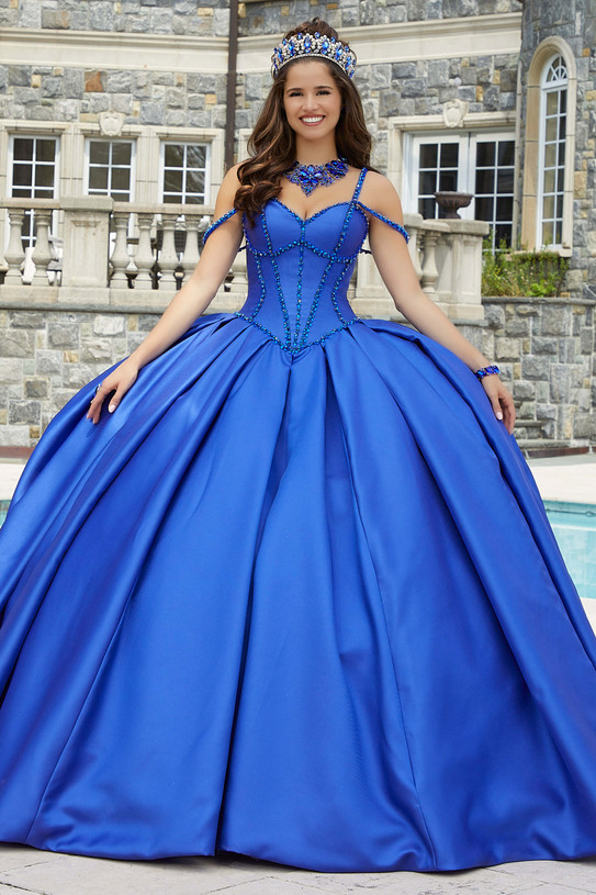 Box Pleated Valencia by Morilee Quinceanera Dress 60173