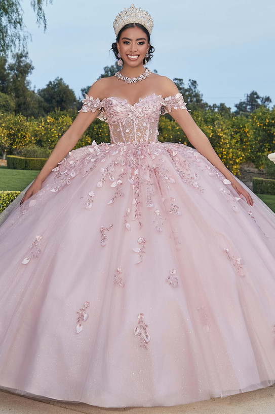 Glitter Tulle Valencia by Morilee Quinceanera Dress 60181