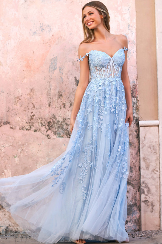 Off The Shoulder Sherri Hill Prom Dress 54938