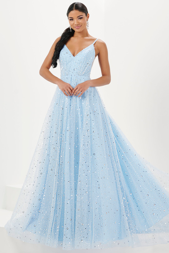 Pale Blue Tiffany Designs Prom Dress 16066