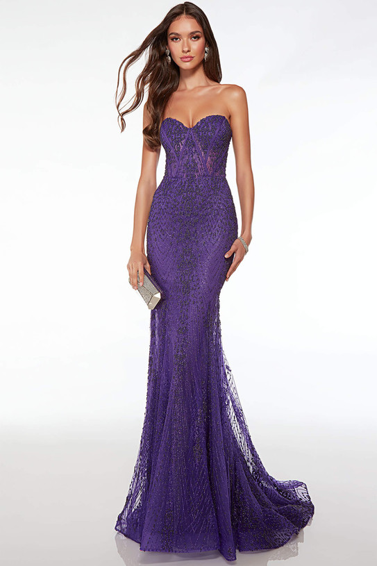 Purple Alyce Paris Prom Dress 61579
