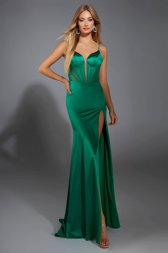 Emerald fit and flare Alyce Paris 91791 Prom Dress