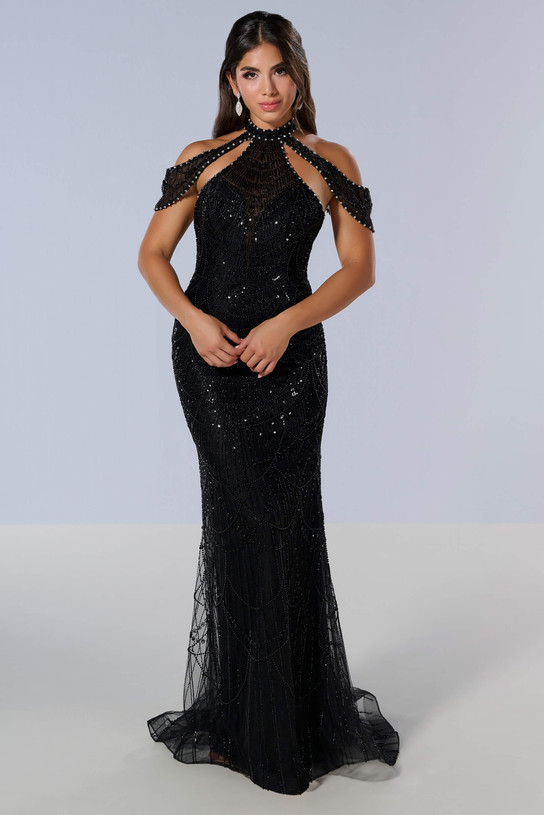 Fit-and-Flare Evening Gown Tiffany 16207